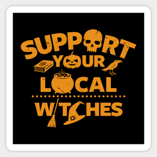 Funny Original Witch Wicca Spooky Halloween Witches Slogan Sticker